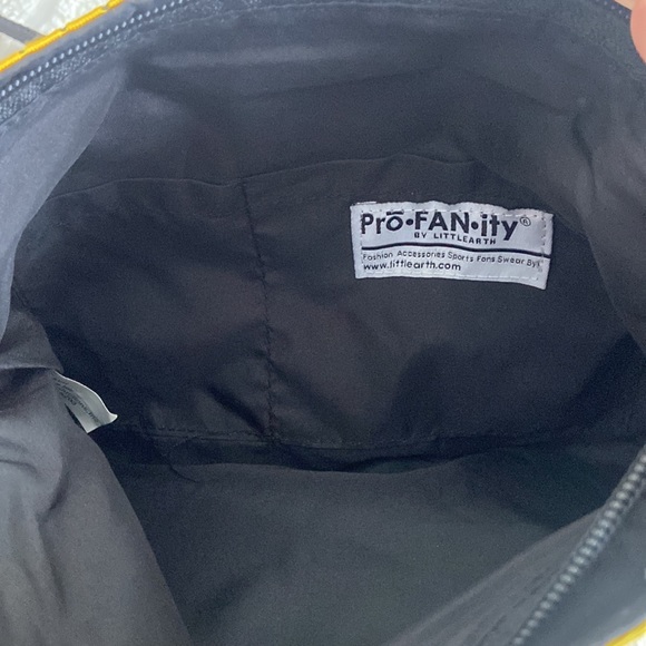 Golden State Warriors NBA Jersey Yellow Crossbody Bag with Blue Logo - Picture 5 of 5